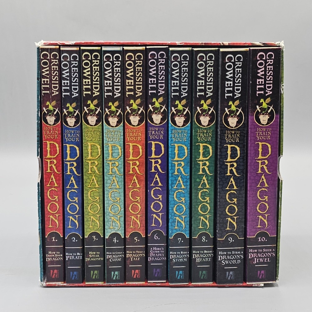 Cressida Cowell How To Train Your Dragon Collection 10 Book Set 1-10 - Picture 1 of 7
